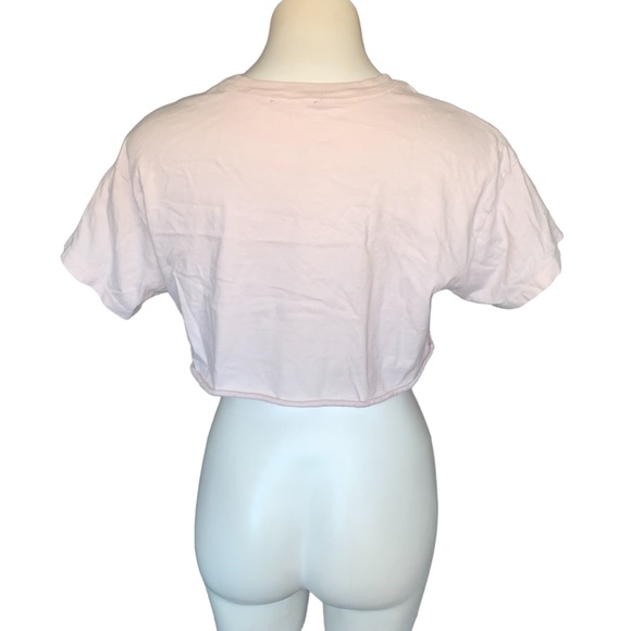 F21 Cropped No Angel Marylin Monroe Tee Raw Hem - Picture 6 of 8